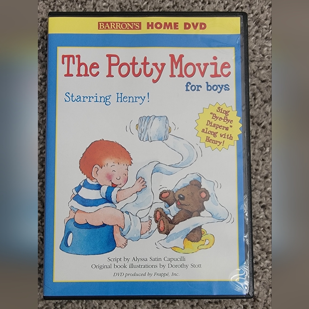 The Potty Movie for Boys - Starring Henry! Barron's Home DVD - Good Condition